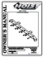 Preview for 1 page of Hoist Fitness MC-7015 Owner'S Manual