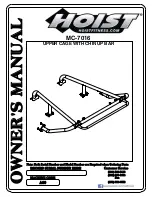 Предварительный просмотр 1 страницы Hoist Fitness MC-7016 Owner'S Manual