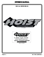 Preview for 12 page of Hoist Fitness MC-7023 Owner'S Manual