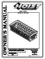 Preview for 1 page of Hoist Fitness MC-7031 Owner'S Manual