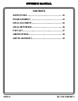 Preview for 2 page of Hoist Fitness MC-7031 Owner'S Manual