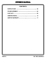 Preview for 2 page of Hoist Fitness MC-7033 Owner'S Manual