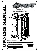 Preview for 1 page of Hoist Fitness PTS-LAT Owner'S Manual