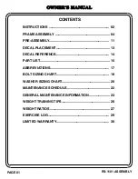 Preview for 2 page of Hoist Fitness ROC-IT RS-1101 Owner'S Manual