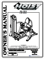 Preview for 1 page of Hoist Fitness ROC-IT RS-1204 Owner'S Manual