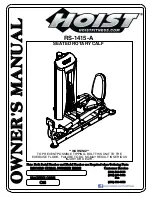 Hoist Fitness ROC-IT RS-1415 Owner'S Manual preview