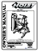 Hoist Fitness ROC-IT RS-1601 Owner'S Manual preview
