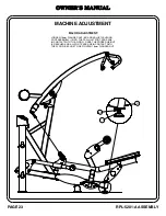 Предварительный просмотр 24 страницы Hoist Fitness RPL-5201-A Owner'S Manual