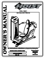 Hoist Fitness RS-1501 Owner'S Manual preview