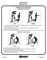 Предварительный просмотр 58 страницы Hoist Fitness V-4a Owner'S Manual