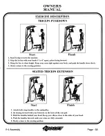 Предварительный просмотр 59 страницы Hoist Fitness V-4a Owner'S Manual