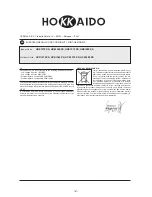 Предварительный просмотр 2 страницы Hokkaido HCKI 275 XS User Manual