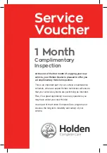 Preview for 3 page of HOLDEN AC Acadia 2019 Service & Warranty Booklet