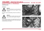 Preview for 132 page of Holder A-Trac 5.58 P Operating Instructions Manual