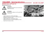 Preview for 144 page of Holder A-Trac 5.58 P Operating Instructions Manual