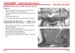 Preview for 162 page of Holder A-Trac 5.58 P Operating Instructions Manual