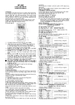 HoldPeak HP-90E Operator'S Manual preview