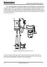 Предварительный просмотр 8 страницы HOLEMAKER HMPRO200A Operator'S Manual