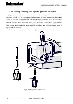 Предварительный просмотр 8 страницы HOLEMAKER HMPRO36AD Operator'S Manual