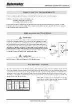 Предварительный просмотр 5 страницы HOLEMAKER HMPRO50 Operator'S Manual