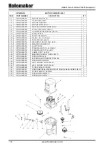 Предварительный просмотр 16 страницы HOLEMAKER HMPRO50D Operator'S Manual