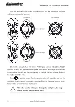 Предварительный просмотр 18 страницы HOLEMAKER HMSPECIAL140 Operator'S Manual