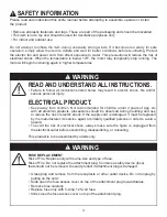 Preview for 3 page of Holiday Living & Design 0391514 Operating Instructions Manual