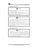 Preview for 8 page of Holip HLP-C100 Series Operating Manual