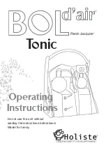 Holiste Bold'air Tonic Operating Instructions Manual preview