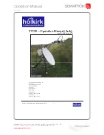 Holkirk TP120 Operation Manual предпросмотр