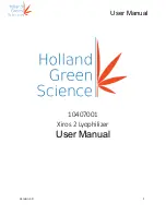 Holland Green Science 10407001 User Manual preview