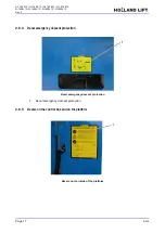 Предварительный просмотр 17 страницы HOLLAND LIFT HL-140 E12 Instruction Manual