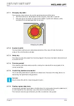 Предварительный просмотр 21 страницы HOLLAND LIFT HL-140 E12 Instruction Manual