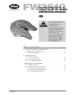 Holland FW3110 Operating Manual preview