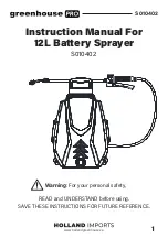 Holland greenhouse PRO S010402 Instruction Manual preview