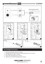 Preview for 5 page of Holland greenhouse PRO S010402 Instruction Manual