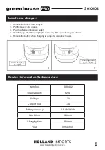 Preview for 6 page of Holland greenhouse PRO S010402 Instruction Manual