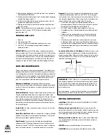 Preview for 12 page of Holland Maverick BH421AG6 Instruction Manual