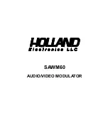 Preview for 1 page of Holland SAWM60 Manual