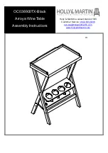 HOLLY & MARTIN Arroya Wine Table Assembly Instructions Manual preview