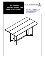 Preview for 1 page of HOLLY & MARTIN DN744000TX Assembly Instructions Manual