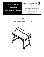 HOLLY & MARTIN HO978500TX Assembly Instructions Manual preview