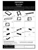 Preview for 2 page of HOLLY & MARTIN HO978500TX Assembly Instructions Manual