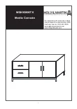 HOLLY & MARTIN MS995800TX Assembly Instructions Manual предпросмотр