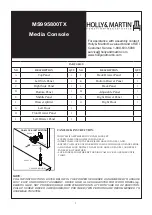 Предварительный просмотр 3 страницы HOLLY & MARTIN MS995800TX Assembly Instructions Manual