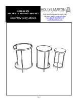 Preview for 1 page of HOLLY & MARTIN OC981000TX Assembly Instructions