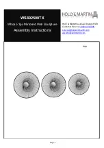 Preview for 1 page of HOLLY & MARTIN Whoso WS892500TX Assembly Instructions