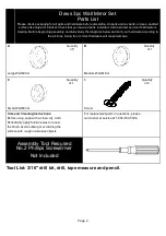 Preview for 2 page of HOLLY & MARTIN WS452100TX Assembly Instructions