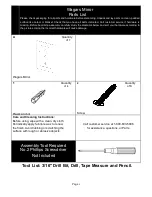 Предварительный просмотр 2 страницы HOLLY & MARTIN WS469100TX Assembly Instructions