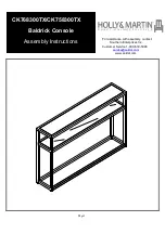 Preview for 1 page of HOLLY&MARTIN CK768300TX Assembly Instructions Manual